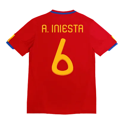 INIESTA Spain 2010 Home Jersey - Men's