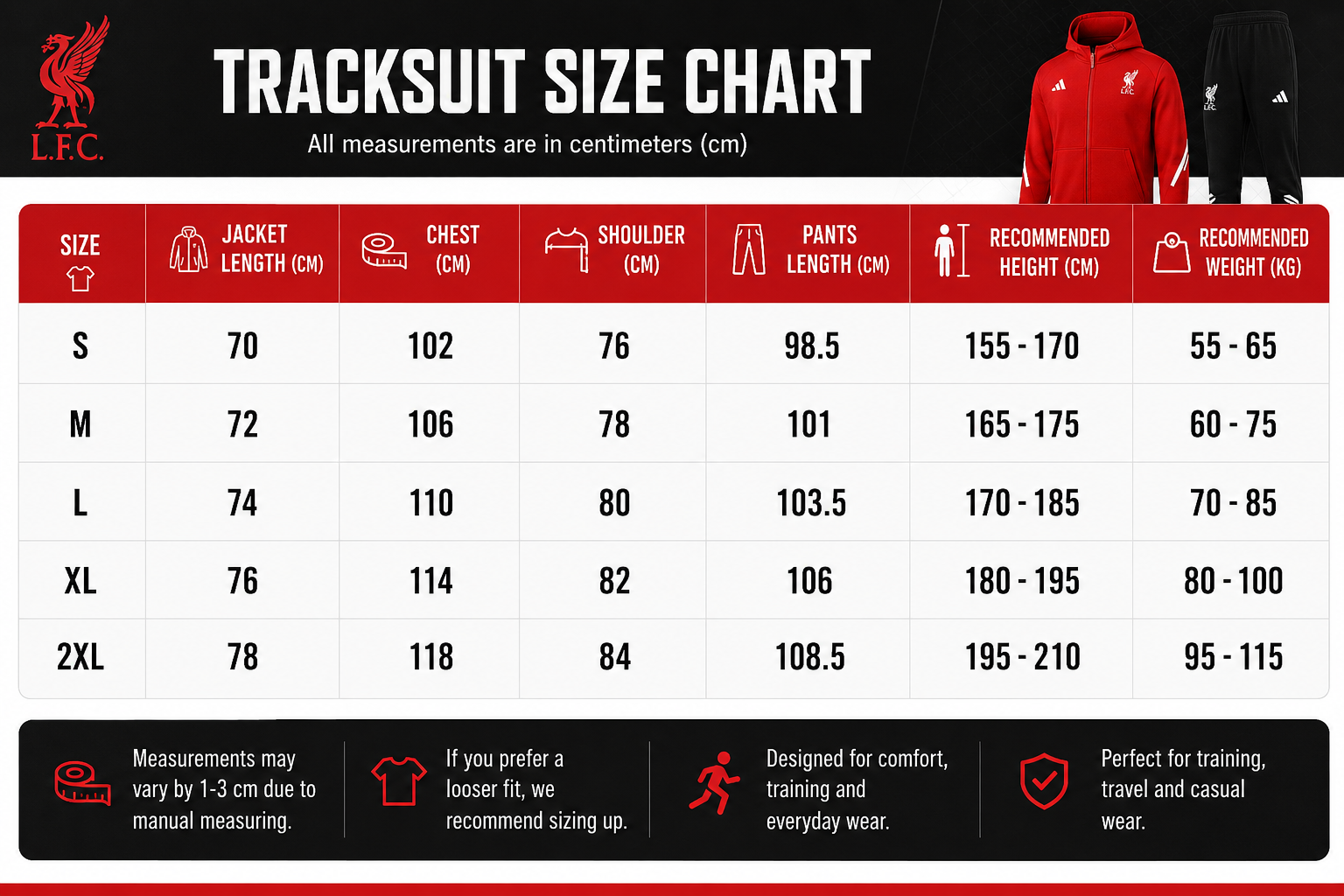 Liverpool Track Suit - Men's