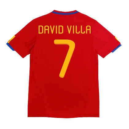 VILLA Spain 2010 Home Jersey - Men's