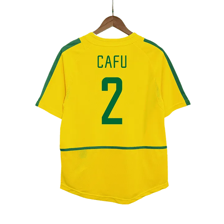 CAFU Brazil 02/03 Home Jersey - Men's